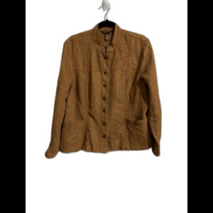 MULTIPLES Petite Womens Jacket Size PXL Long Sleeve Front Pockets Faux Suede